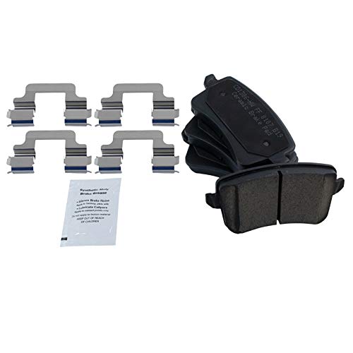 Image of TRQ Rear Brake Pad and Rotor Set Ceramic Compatible with 2009 Audi A4 A4 Quattro