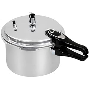 3.5 Litre Pressure Cooker for Kitchen & Catering, Aluminium + Stainless Steel, Suitable for all Hob Types Including Induction Hob – Silver