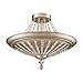 Elk Lighting 11360/9 Renee Nine Light Semi-Flush, Aged Silver