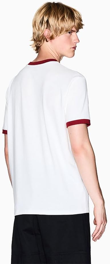 Armani Exchange Men's Milano Eagle Tee, Off White, Large - Image 2