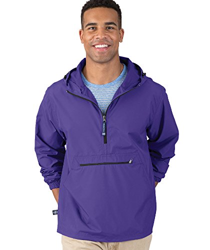 Image of Charles River Apparel Unisex Pack-N-Go Pullover, Lightweight Packable Anorak Windbreaker for Men and Women