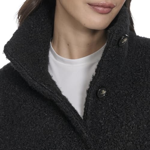 Levi's Women's Boucle Stand Collar Car Coat, Black, Small by Levi's - Image 4