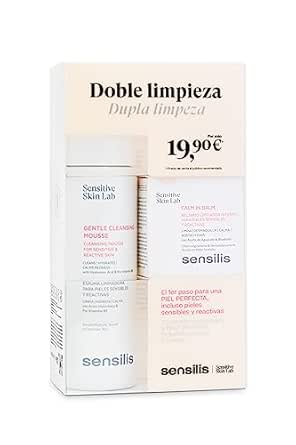 Sensilis Pack Calm In Balm Gentle Cleansing Mousse para Pieles Sensibles y Reactivas - 25 ml + 200 ml