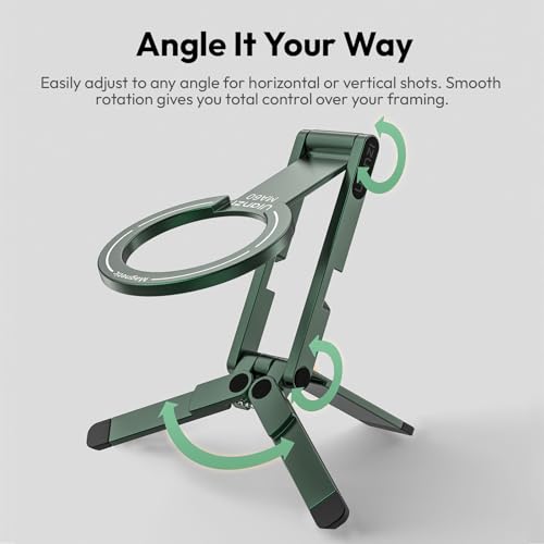 Image of ULANZI MA60 Phone Tripod for Magsafe, Aluminium Mini Phone Stand Green