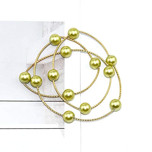 Bracciale in pietra, bracciale in perline naturale Bracciale multi-turn elastico bracciale fatto a mano Bracciale femmina femmina vede verde multistrato bracciale gioiello abbigliamento personalizzato