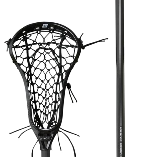 City Sports Gait Air 2 D Women's Lacrosse Stick - Enhance Defensive Skills with Ball Dislodgement Technology and Quick-Release Scoop (Black)