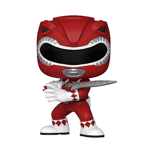 Funko Pop! TV: Mighty Morphin Power Rangers 30th - Red Ranger - Power Rangers TV - Figurine en Vinyle à Collectionner - Idée de Cadeau - Produits Officiels - Jouets pour Les Enfants et Adultes