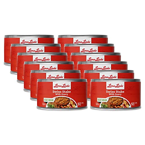 Loma Linda - Plant Based Meats (Swiss Steak, Gravy (13 oz.), 12 Pack)