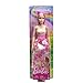 Barbie Royal Doll with Pink & Blonde Fantasy Hair, Colorful Accessories, Pink Ombre Bodice & Butterfly-Print Skirt