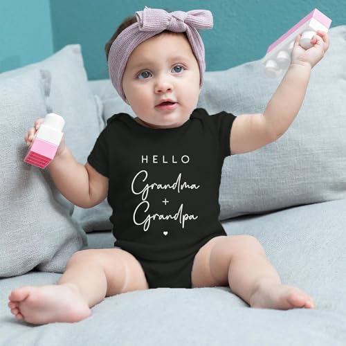 listery Hello Grandma And Grandpa Baby Bodysuit Grandma And Grandpa Baby Pregnancy Announcement For Grandparents3