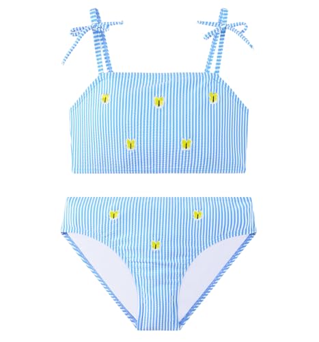 Image of Angel season Girls Swimsuit Bikini Set Two Piece Tankini Bathing Suit Teens High Waisted Beach Swimwear Cute Size 7-14
