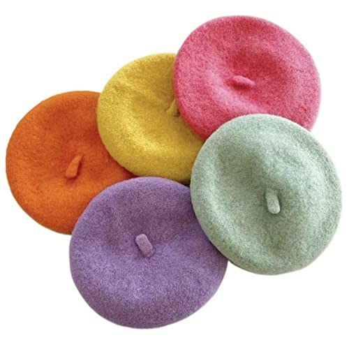 Pets Beret-Cat Dog Cute Pets Cap, Wool Berets For Small Cat And Puppy Berets Solid Color Pet Decor Pet Wool Cap(Yellow) #TOP6