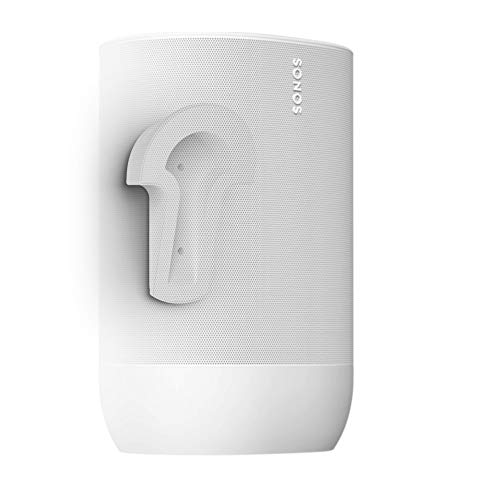 Soporte de pared para Sonos Move Flexson blanco que evita caidas y ahorra espacio en tu encimera