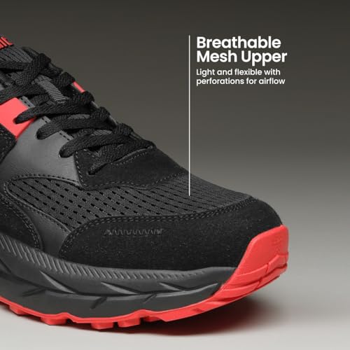 Image of CULT Aerolume Men's Outdoor Shoes | Breathable & Flexible Upper | Enhanced Cushioning for Trekking | Superior Anti-Slip Grip | Comfortable Hiking Wear