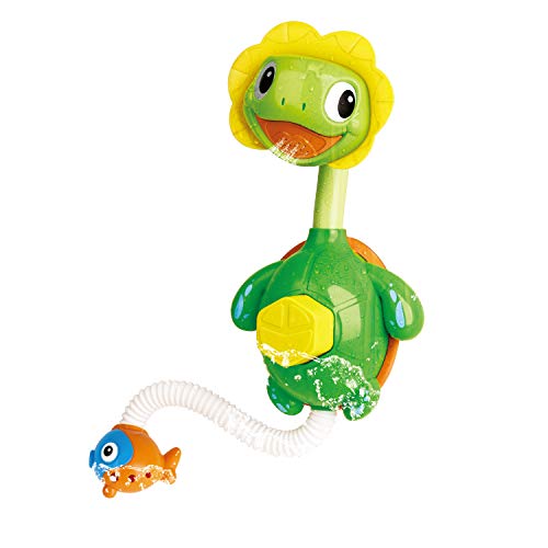 Hey Kiddo ChildrenS Turtle Bath Tub Toy -- Water Spraying Pump Action Fountain