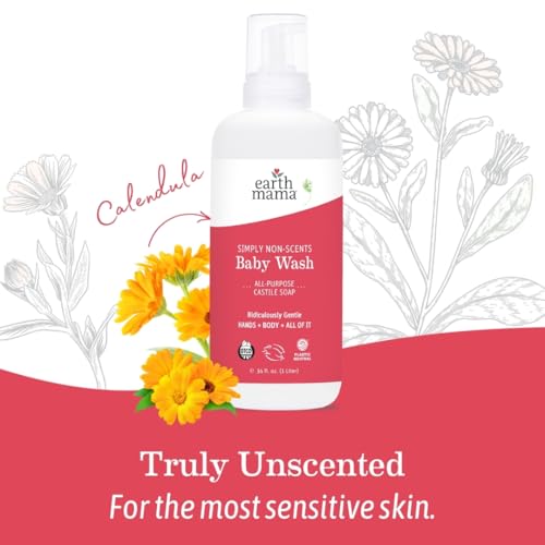 Earth Mama 10-225-10-22L Simply Non-Scents Baby Wash Foaming Hand Soap Refill, Organic All-Purpose Body Wash For Sensitive Skin, Castile Soap thumb #10