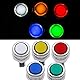 SJ@JX Arcade 2 Player Game Controller Stick DIY Kit LED Buttons Chrome Paint MX Microswitch 8 Way Joystick USB Encoder Cable for PC MAME Raspberry Pi Red Blue