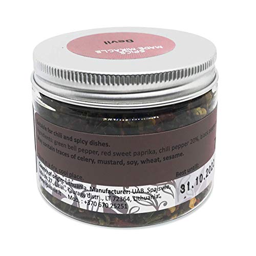 Spice Made Miracle Kruidenmix Devil - de beste kruiden voor Chili en Spicy Hot Dishes - Spice Rub voor Barbeque… - Afbeelding 3