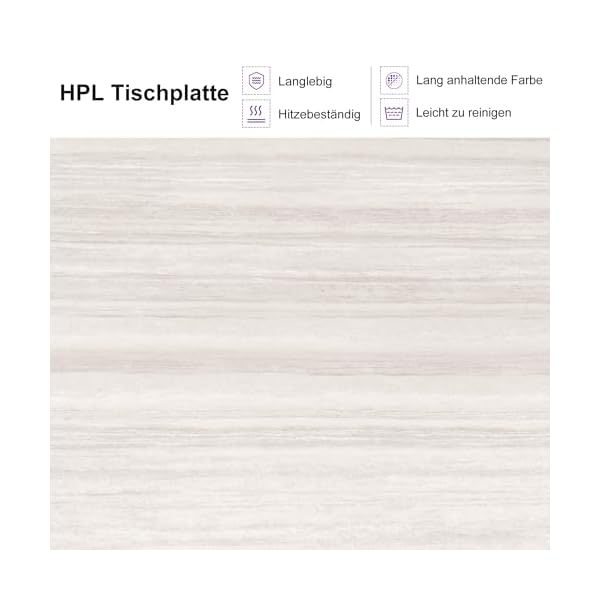 Purple Leaf Essgruppe 8 Personen Rattan & Teak Grau