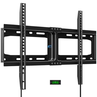 HOME VISION Heavy Duty Fixed TV Wall Mount for Most 32-86 Inch Flat TVs, Max VESA 600X400mm up to 165lbs Fits 16/18/24 Inch Wood Studs, Universal Low Profile Wall Mount TV Bracket, Space Saving HV8601
