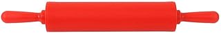 Mattarello in silicone, rotoli per pizza per pasta per cottura 11,8 × 1,6 × 1,6 pollici(Rosso)