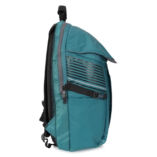 Image of SWISS MILITARY Dazzler 15.6 Inch Laptop Backpack with Unique Canopy Design, Quick Access Pockets, 26L Capacity, Durable EVA Moonlift Back Support, Organizer Compartment, Ventilated Mesh