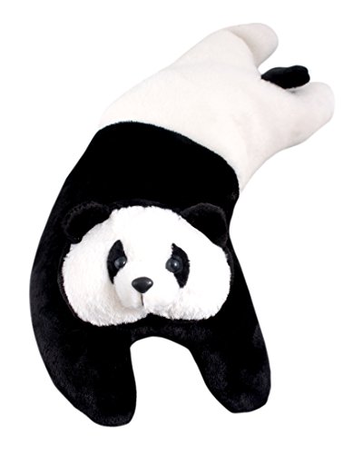Image of Tickles Black & White Stuffed Soft Fluffy Plush Panda Bolster Pillow Cushion 48 cm