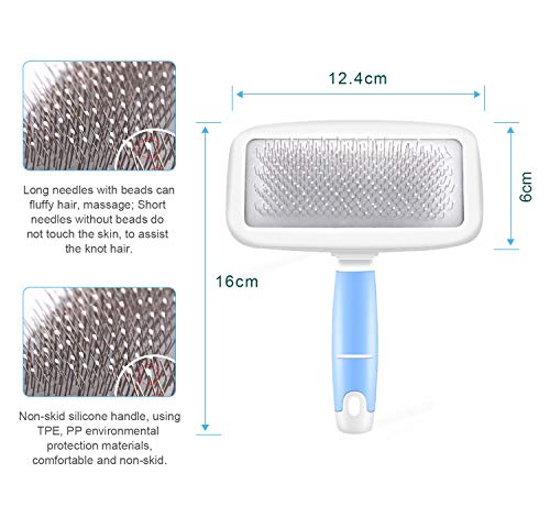 Wosente-Haustier-Katze-und-Hund-Fellpflege-Buerste-Sanft-Effektiv-Fellpflege-Buerste-Reinigen-Verknotetes-Haar-Fuer-Alle-Haustiergroessen-Haustier-Grooming-Tools