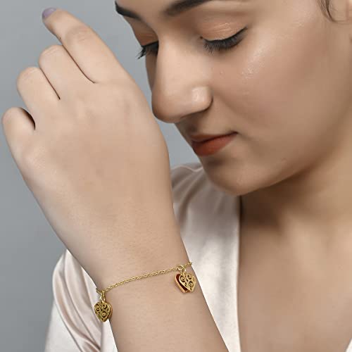 Image of VOYLLA Valentine's Day Collection Peek-a-Boo Hearts Bracelet