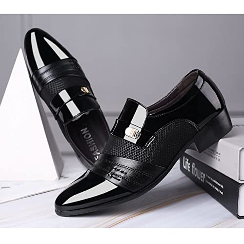 ZHOUYF Dress Shoes for Men Casual Outdoor Pull-on Pointed-Toe Suit Formal Shoes Mens Fashion Wedding Work Oxford Shoes3