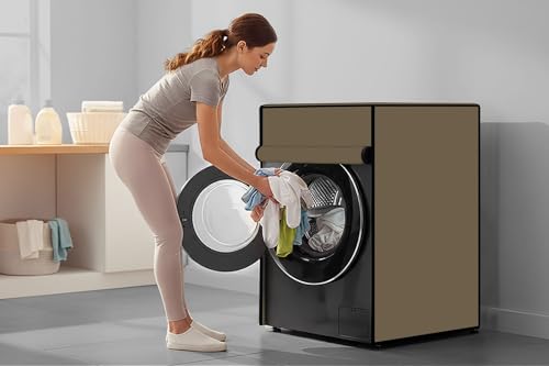 Image of Stylista Washing Machine Cover Compatible for IFB 6.5 Kg Fully-Automatic Front Loading Elena ZX Beige Solid
