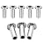 CKE 80 Pack T316 Stainless Steel Protector Sleeves for 1/8" Wire Rope Cable Railing, DIY Balustrade T316 Marine Grade, Come with A Free Drill Bit