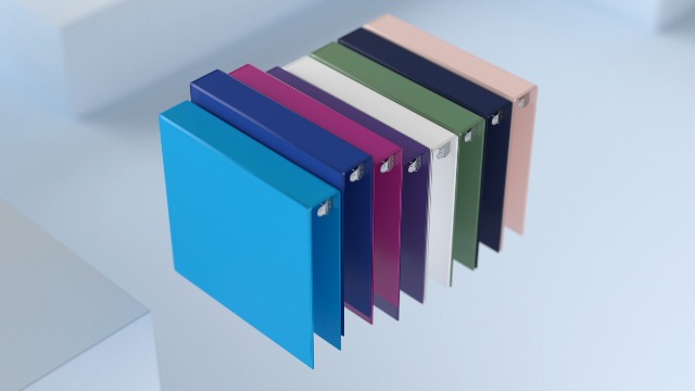 Samsill Plant-Based 1.5 Inch Durable D-Ring, View Binder, Eco-Friendly, USDA Certified Biobased, Single, Rose