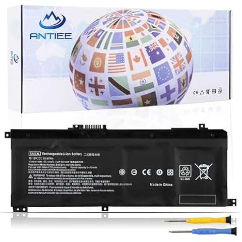 ANTIEE SA04XL L43267-005 Battery for HP Envy X360 15-DR 15-DS 15M-DR 15M-DS 17-CG 15-dr0xxx dr1xxx 15-ds0xxx ds1xxx 15m-ds0xxx ds0011dx 15m-dr0xxx dr0011dx dr0012dx dr1012dx dr1011dx 17m-cg0013dx Cover