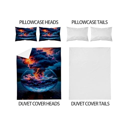 Housse de couette microfibre King 220x240cm avec 2 taies d'oreiller WaterScene - 4