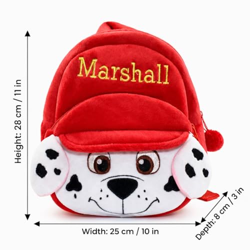 Image of Cartoon Plush Kids School Bag 2-6 Years | Soft Toy Backpack for Boys & Girls | Toddler Nursery Preschool Bag | Lightweight Adjustable Straps