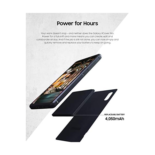 Samsung Galaxy XCover Pro | Rugged (IP68 Rated) Unlocked (Verizon and AT&T) | Dual Sim | 64GB of Storage | SM-G715UZKDXAA, Black