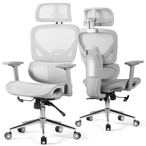 HERCULES オフィスチェア 3Dアームレスト（グレー）