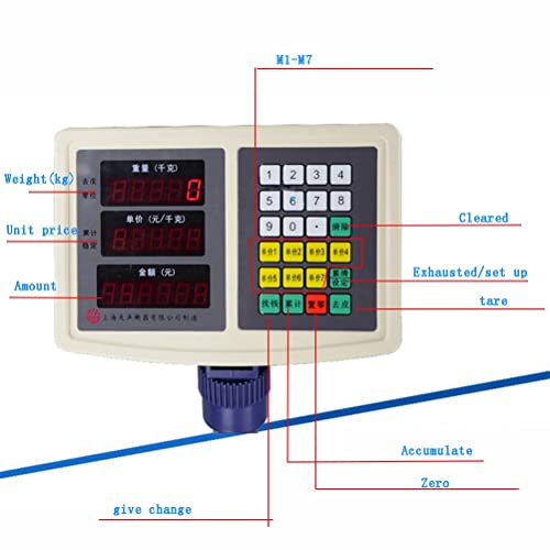 Báscula digital industrial plegable 150kg/10g CAIYONG miniatura 4