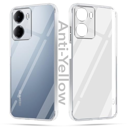 Image of Jkobi Lifetime Anti-Yellow Clear Back Cover Case for Redmi 15A 5G (Sleek Hard Crystal | Shockproof and Camera Protection)
