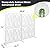 2 Pack Metal Privacy Screens 72" H Outdoor Privacy Screens Panels Outdoor and Indoor Leaf Pattern Divider for Balcony Patio Garden Room Divider(White,2 Pack