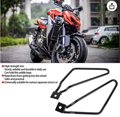 Support sacoches moto universel pour sécuriser vos bagages de selle
