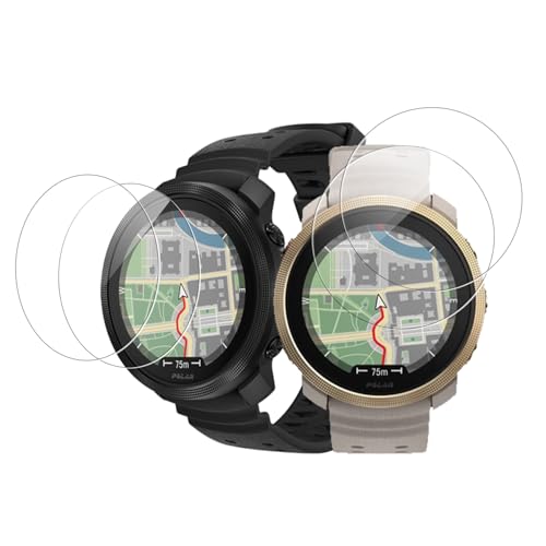 【4枚セット】For POLAR Vantage M3 用 フィルム 保護フィルム 強化ガラスフィルム【NOUKAJU】 液晶保護フィルム 硬度9H 飛散防止 傷防止 高透過率 指紋防止 装着簡単 極薄 撥水撥油 POLAR Vantage M3 対応 フ