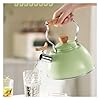 BMPAALN Whistling Tea Kettle,Tea Kettle Stovetop, Stove Top Whistling Tea Kettle Teakettle Teapot Ergonomically Designed Handle Effectively Reduces Safety Hazards #2