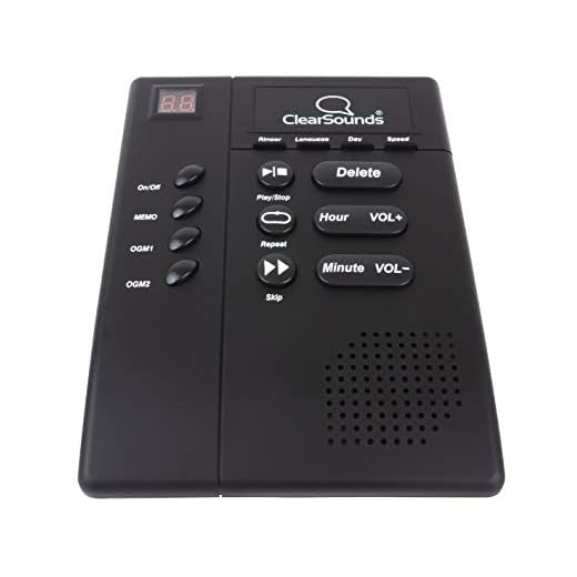 ClearSounds ANS3000 Amplified Answering Machine for Analog Telephones Landline with Up to 30dB Amplification