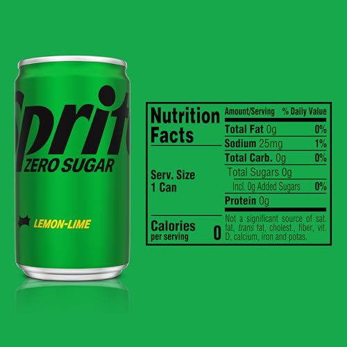 Image of Sprite Lemon Lime Zero Sugar Soda | Diet | 7.5 fl oz | 20 Pack | Soft Drink