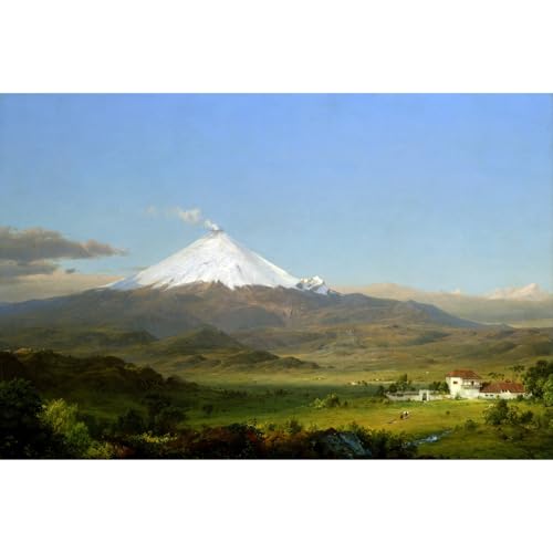 Toile église Cotopaxi de 101,6 x 127 cm une excellente idée cadeau de pendaison