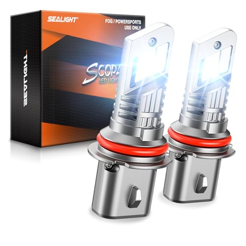 Image of SEALIGHT 9004 Fog Bulbs with 6500K White Light,40000LM Super Bright, 1:1Mini Design Fog Light Bulbs,3 Mins Plug-N-Play, Pack of 2