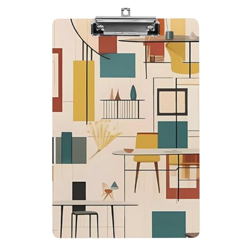 Porte-bloc acrylique A4 moderne robuste pour notes examens maison