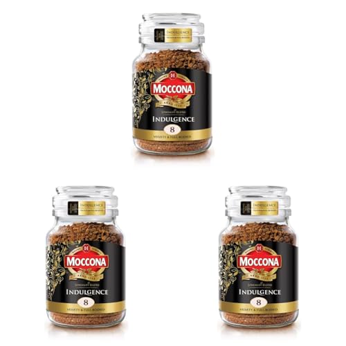 Image of Moccona Indulgence Instant Coffee 100g | Imported Coffee | Premium Arabica & Robusta Blend | Freeze-Dried | Bold & Strong Flavor (Pack of 3)